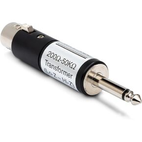 Hosa MIT-435 XLR3F to 1/4" TS Impedance Transformer