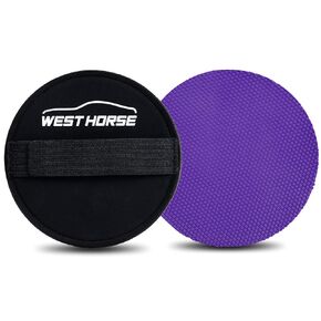 6 Inch Car Clay Bar Pad, Claying Disc Auto Detailing, 1Pc Magic Clay Pad with Hand Strap Applicator (6 Inch, Purple)