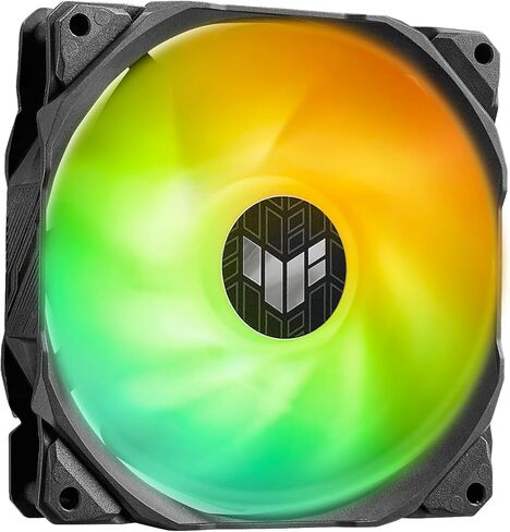 ASUS TUF Gaming LC 240 ARGB مبرد وحدة المعالجة المركزية السائل الكل في واحد (Aura Sync، مراوح الرادياتير TUF 120mm ARGB المزدوجة مع تصميم أخدود شفرة المروحة) in Kuwait