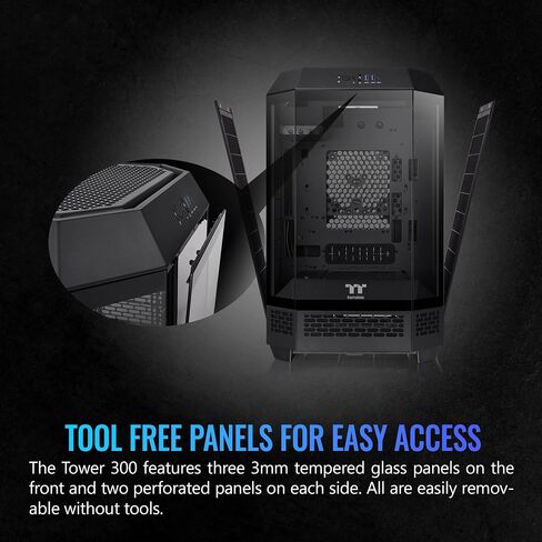 حافظة Tower 300 باللون الأسود بحجم Micro-ATX؛ تتضمن مروحة CT مقاس 2 × 140 مم؛ يدعم مشعاع يصل إلى 420 مم؛ طقم حامل الهيكل الاختياري يسمح بالعرض الأفقي؛ CA-1Y4-00S1WN-00; ضمان 3 سنوات in Saudi Arabia