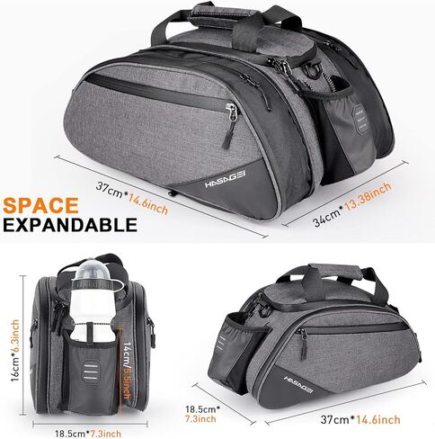 حقيبة رف الدراجة الخلفية حقيبة الدراجة دراجة الخلفية حقيبة التخزين دراجة جذع حقيبة الدراجة حقيبة التخزين مع غطاء للمطر in Kuwait