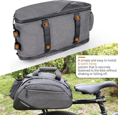 حقيبة رف الدراجة الخلفية حقيبة الدراجة دراجة الخلفية حقيبة التخزين دراجة جذع حقيبة الدراجة حقيبة التخزين مع غطاء للمطر in Kuwait