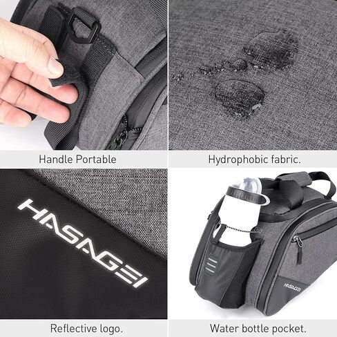 حقيبة رف الدراجة الخلفية حقيبة الدراجة دراجة الخلفية حقيبة التخزين دراجة جذع حقيبة الدراجة حقيبة التخزين مع غطاء للمطر in Kuwait