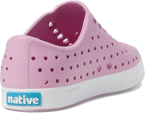 Native Shoes Kids Jefferson (طفل صغير/طفل كبير) - أحذية للأطفال - جزء علوي من مادة EVA - بطانة ونعل داخلي من مادة EVA وردي وردي/أبيض 1 طفل صغير M in Saudi Arabia