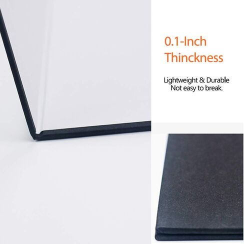 ورق مقوى عاكس للصور مقاس 8 × 11 بوصة / 21 × 29 سم أبيض وأسود وفضي وذهبي، لوح ارتداد للضوء للمنتج، دعامات تصوير طعام ثابتة، عبوتان in Kuwait