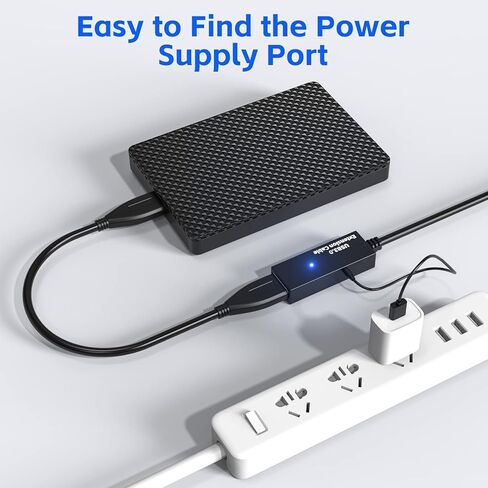 USB Active Extender Cord 66FT/20m, USB 3.0 Extension Cable, A Male to Female, Compatible for USB Flash Drive, Hard Drive, Card Reader, Webcam, Printer, Keyboard, Mouse, Playstation, Xbox, VR Headset in Saudi Arabia