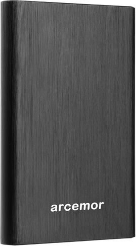 محرك الأقراص الصلبة الخارجي المحمول سعة 320 جيجابايت USB3.0 فائق النحافة مقاس 2.5 بوصة HDD لأجهزة الكمبيوتر الشخصية وأجهزة Mac والكمبيوتر المحمول وChromebook وXbox One (أسود، 320 جيجابايت) in Saudi Arabia