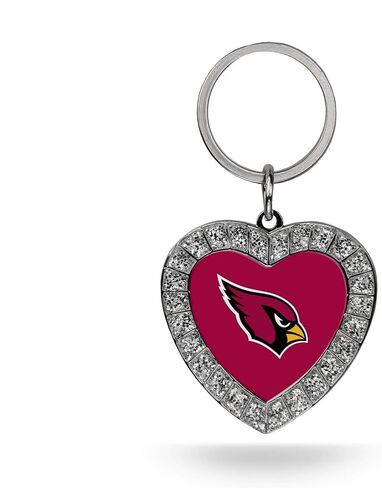 Rico Industries NFL Football Rhinestone Heart Keychain - Great Accessory in Kuwait