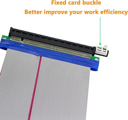 PCI-E Extender Cable SinLoon PCIe 16x to 16x Flexible GPU Riser Adapter Card Extender Cable for Ethereum Mining ETH L=8inch (16X16) in Saudi Arabia