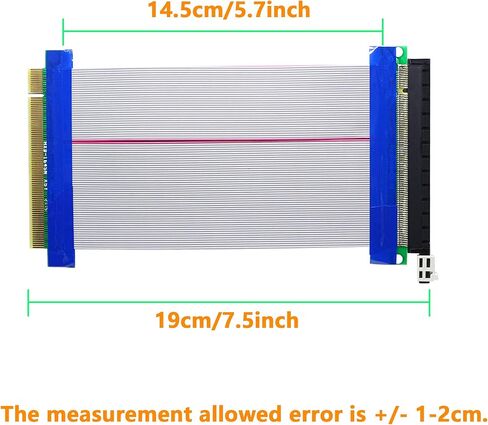 PCI-E Extender Cable SinLoon PCIe 16x to 16x Flexible GPU Riser Adapter Card Extender Cable for Ethereum Mining ETH L=8inch (16X16) in Saudi Arabia