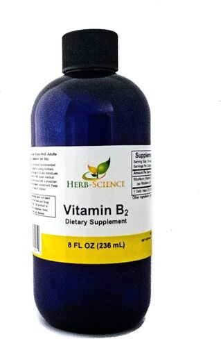 Vitamin B2 Supplement - Riboflavin Drops Liquid Extract - For Headache Relief, Natural Energy - Support For Hair, Skin, Nail Health,Collagen Production - Non-Alcoholic - 8 Fl.oz. in Saudi Arabia