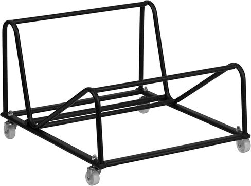 Flash Furniture 4 Pack HERCULES Series 880 lb. كرسي مكدس أسود فائق السعة مع إطار مطلي بمسحوق أسود in Kuwait