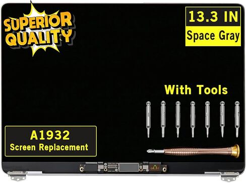استبدال الشاشة لجهاز MacBook Air A2179 2020 Year EMC 3302 MVH22 MVH42 MVH52 MWTJ2 MWTK2 MWTL2 شاشة عرض LCD Retina مجموعة كاملة تجميع علوي كامل 13.3 بوصة 2560x1600 (ذهبي وردي) in Kuwait