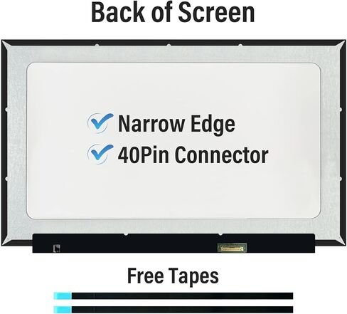 استبدال شاشة LCD لشاشة NV156FHM-T0E V8.0 N156HCN-EBA N156HCN-EAA B156HAK02.1، FHD 1920x1080 40Pin Onsell Touch LED (ليس للآخرين) in Kuwait