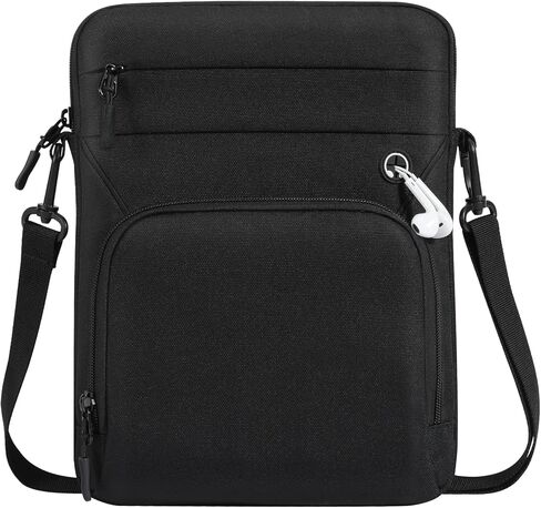 9-11" Tablet Sleeve Bag for iPad Air 5/4 10.9, iPad Air 11" 2024, iPad 9/8/7th 10.2, iPad 10th Gen 10.9, iPad Pro 11 M4 M2 2024-2018, Galaxy Tab A9+ S9 FE A8, with Shoulder Strap, Black in Saudi Arabia