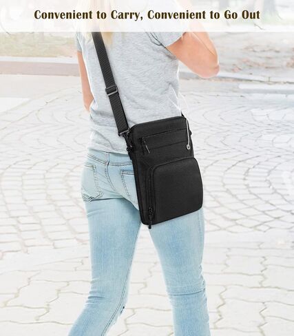 9-11" Tablet Sleeve Bag for iPad Air 5/4 10.9, iPad Air 11" 2024, iPad 9/8/7th 10.2, iPad 10th Gen 10.9, iPad Pro 11 M4 M2 2024-2018, Galaxy Tab A9+ S9 FE A8, with Shoulder Strap, Black in Saudi Arabia