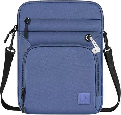 9-11" Tablet Sleeve Bag for iPad Air 5/4 10.9, iPad Air 11" 2024, iPad 9/8/7th 10.2, iPad 10th Gen 10.9, iPad Pro 11 M4 M2 2024-2018, Galaxy Tab A9+ S9 FE A8, with Shoulder Strap, Black in Saudi Arabia