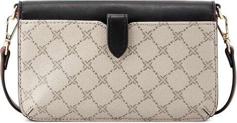 Nine West LINNETTE SLG WLLT على سلسلة، شعار بيج أسود in Kuwait