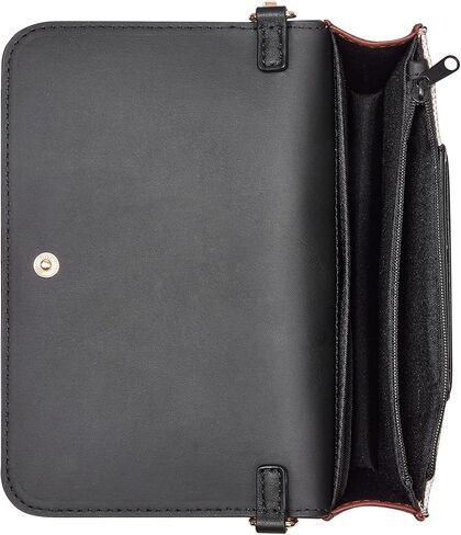 Nine West LINNETTE SLG WLLT على سلسلة، شعار بيج أسود in Kuwait