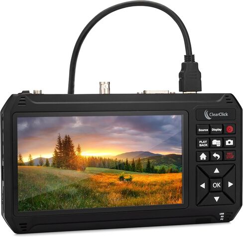 ClearClick HD Video Capture Box Ultimate 3.0 (الجيل الثالث) - التقاط أو بث الفيديو من HDMI، DVI، SDI، S-Video، RCA، AV، VHS، VCR، DVD، كاميرات الفيديو، Hi8 in Kuwait