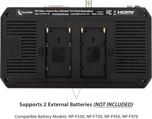 ClearClick HD Video Capture Box Ultimate 3.0 (الجيل الثالث) - التقاط أو بث الفيديو من HDMI، DVI، SDI، S-Video، RCA، AV، VHS، VCR، DVD، كاميرات الفيديو، Hi8 in Kuwait