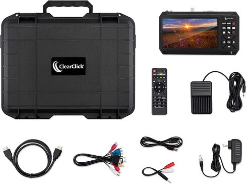 ClearClick HD Video Capture Box Ultimate 3.0 (الجيل الثالث) - التقاط أو بث الفيديو من HDMI، DVI، SDI، S-Video، RCA، AV، VHS، VCR، DVD، كاميرات الفيديو، Hi8 in Kuwait