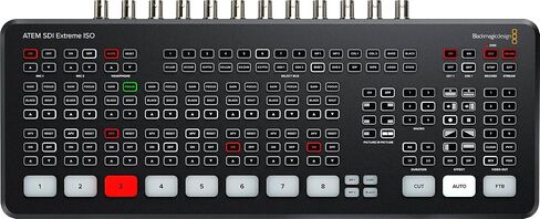 حزمة Blackmagic Design ATEM SDI Extreme ISO Live Stream Switcher مع كابل 8 '6G-SDI وكابل Cat5e 7' و5 حزم من روابط كابلات SolidSignal (SWATEMMXEPCEXTISO) in Kuwait