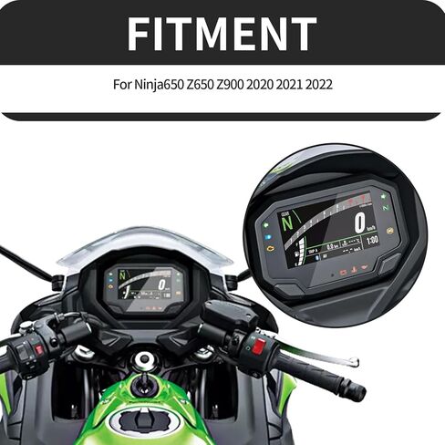 psler Dashboard Screen Protector Instrument Film for Ninja650 Z650 Z900 2020 2021 2022 (2PCS) in Saudi Arabia