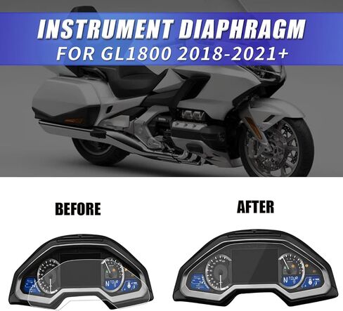 BAIONE Motorcycle Speedometer Instrument Protective Film Replacement for Honda GL1800 Goldwing 1800 2018 2019 2020 2021 2022 2023 Cluster Dashboard Scratch Protection Film Accessories (1 Piece) in Saudi Arabia