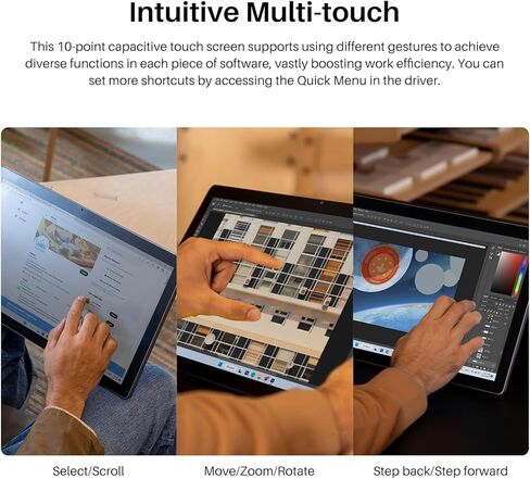 كمبيوتر HUION Kamvas Studio 16 قلم، تابلت رسم مستقل 15.8 بوصة مع شاشة لمس 2.5K QHD، 100% Adobe RGB، قلم نحيف PW550S، Windows 11 Pro، Intel Core i7، 16 جيجا رام + 512 جيجا SSD in Kuwait