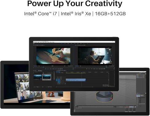 كمبيوتر HUION Kamvas Studio 16 قلم، تابلت رسم مستقل 15.8 بوصة مع شاشة لمس 2.5K QHD، 100% Adobe RGB، قلم نحيف PW550S، Windows 11 Pro، Intel Core i7، 16 جيجا رام + 512 جيجا SSD in Kuwait