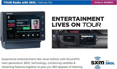 SIRIUSXM SXWB1V1 SiriusXM Tour Dock & Play Radio مع 360L، وPowerConnect Vehicle Dock، وBluetooth (متجدد) in Saudi Arabia