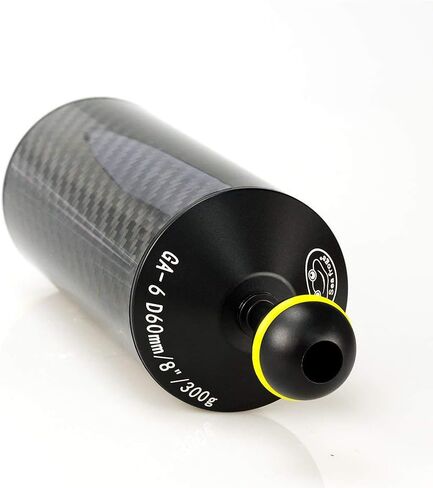 Searogs D60mm 7 ''تحت الماء تعويم الذراع ألياف الكربون العائمة الكرة المزدوجة خفيفة الوزن الطفو الذراع لصينية الغوص الفيديو الضوئي/ستروب in Saudi Arabia