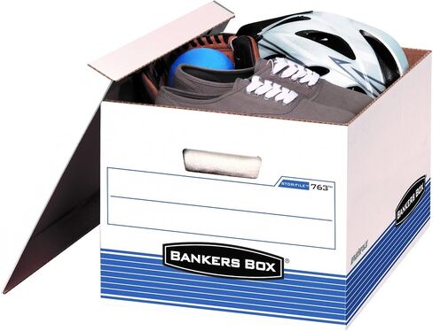 Bankers Box 30-Pack Medium-Duty File Storage Boxes, Letter/Legal, FastFold | Speed through filing with FastFold setup, sturdy stacking, reinforced handles, and dependable document protection. in Saudi Arabia