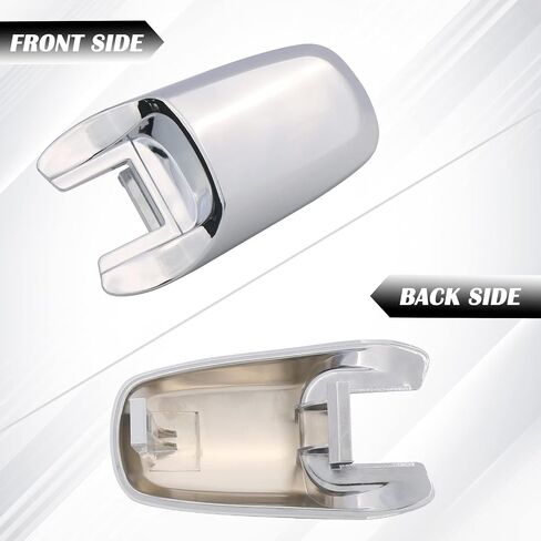 غطاء أسطوانة قفل مقبض الباب الخارجي متوافق مع 2008-2019 Ford Explorer Edge Flex Lincoln MKX جانب السائق الأمامي (كروم) يستبدل BA1Z-78218A14-A in Kuwait