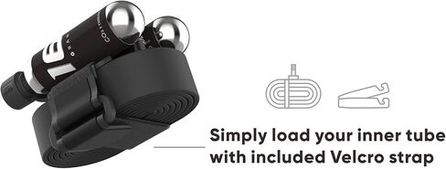 طقم نفخ ثاني أكسيد الكربون من صاروخ الهواء للدراجات الجبلية والطرق والحصى - متوافق مع صمام بريستا وشرايدر - طقم إصلاح إطارات الدراجات سهل الاستخدام - يتضمن دعامة تثبيت وخراطيش ثاني أكسيد الكربون 16 جم in Kuwait