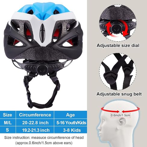 Toddler Bike Helmet, Adjustable Helmet for Kids and Youth with Detachable Magnetic Goggles, Bicycle Cycling Skate Scooter Skateboard Helmet for Boys and Girls in Saudi Arabia