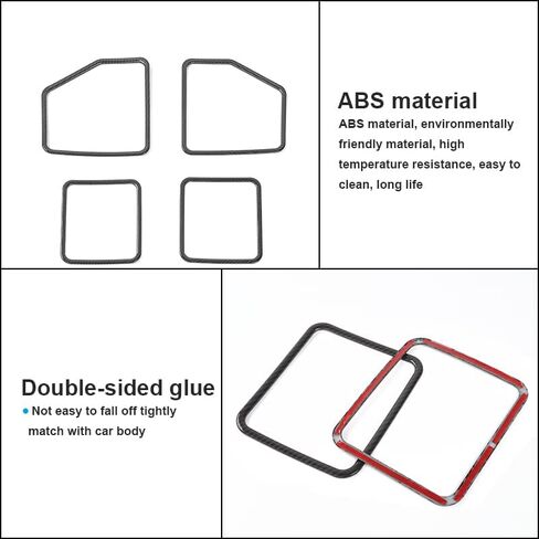 Linskip Audio Door Speaker Rings Compatible with Ford F-150 2015 2016 2017 2018 2019 2020, F150 Audio Door Speaker Trim, F150 Interior Accessories(Black Wood Grain) in Saudi Arabia