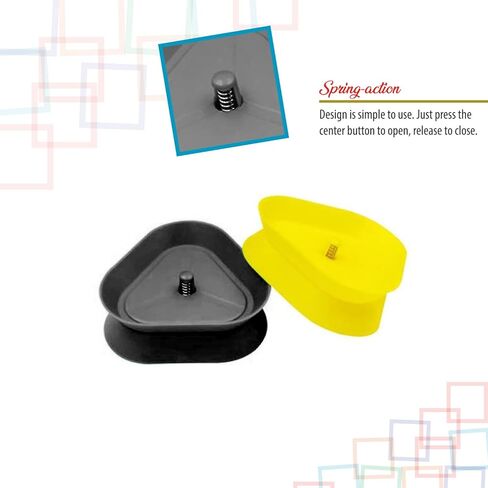 حامل حر اليدين على شكل مثلث لأوراق اللعب. صينية حامل بطاقات الألعاب مثالية للأطفال كبار السن، كاناستا، أونو، بوكر، الأطفال الكبار. الربيع التلقائي. زوايا مدورة. in Kuwait