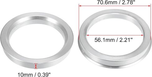 X AUTOHAUX 4pcs OD 70.6mm to ID 54.1mm Aluminium Alloy Car Hub Centric Rings Wheel Bore Center Spacer in Saudi Arabia