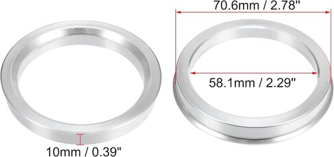 X AUTOHAUX 4pcs OD 70.6mm to ID 54.1mm Aluminium Alloy Car Hub Centric Rings Wheel Bore Center Spacer in Saudi Arabia