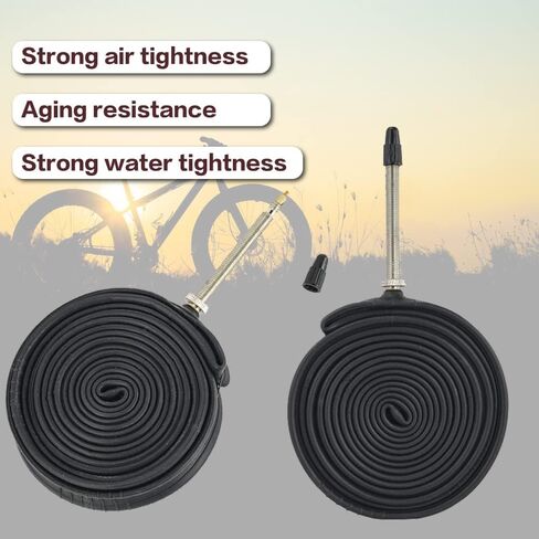 2 حزمة 700x32C/35C/38C/40C الدراجة الداخلية أنابيب بريستا صمام 48 مللي متر 700C الطريق دراجة أنابيب مع 2 عتلات الإطارات in Saudi Arabia