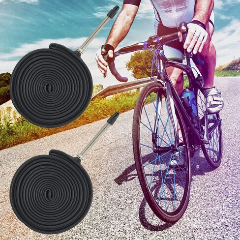 2 حزمة 700x32C/35C/38C/40C الدراجة الداخلية أنابيب بريستا صمام 48 مللي متر 700C الطريق دراجة أنابيب مع 2 عتلات الإطارات in Saudi Arabia