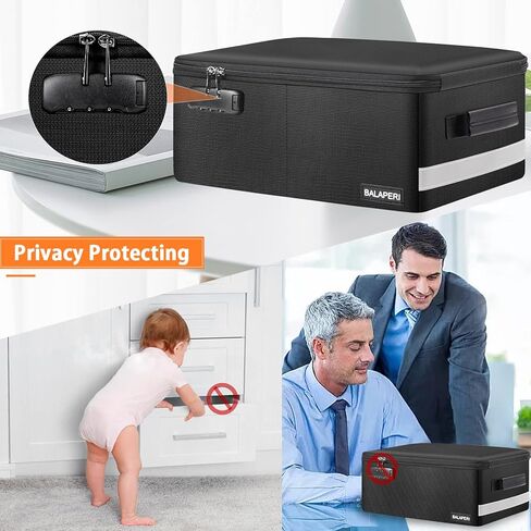 صندوق تخزين الصور مع قفل، صندوق منظم صور مقاوم للحريق مع 16 حقيبة متعددة الألوان مقاس 4 × 6 بوصة، صندوق تخزين صور قابل للطي مع مقبض للألبومات وملصقات وبطاقات الطوابع in Kuwait