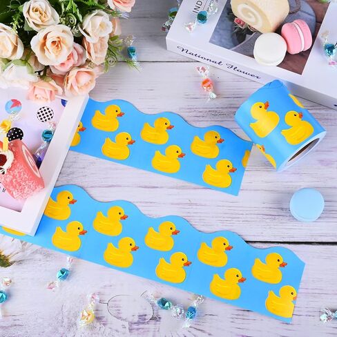 3 Rolls of Duck Bulletin Board Borders, Scalloped Classroom Borders, Quack Welcome Back Butterfly Frog Pattern Border Trim Stickers for Back to School Kindergarten Home Decor in Saudi Arabia