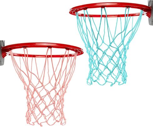 2pcs Luminous Basketball Net, Nightlight Basketball Net, Durable Replacement Basketball Net for Indoor and Outdoor (2 Colors) in Saudi Arabia