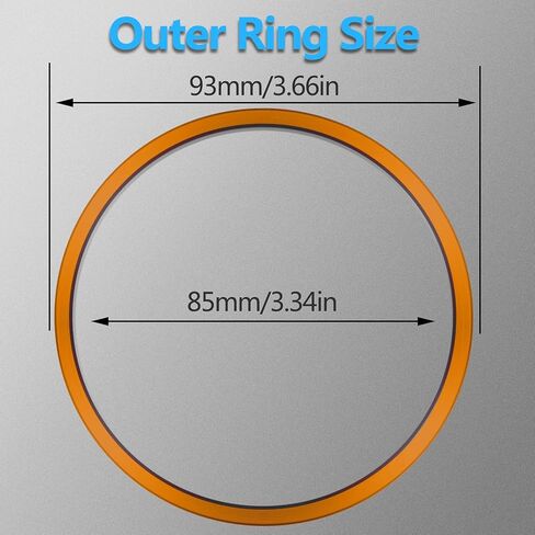 for Tacoma Inner AC Vent Decoration Rings Dash Dashboard Air Conditioner Air Outlet Vent Cover Trim Compatible with Tacoma 2016-2021 4pcs(Black) in Kuwait