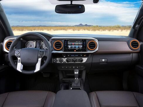 for Tacoma Inner AC Vent Decoration Rings Dash Dashboard Air Conditioner Air Outlet Vent Cover Trim Compatible with Tacoma 2016-2021 4pcs(Black) in Kuwait