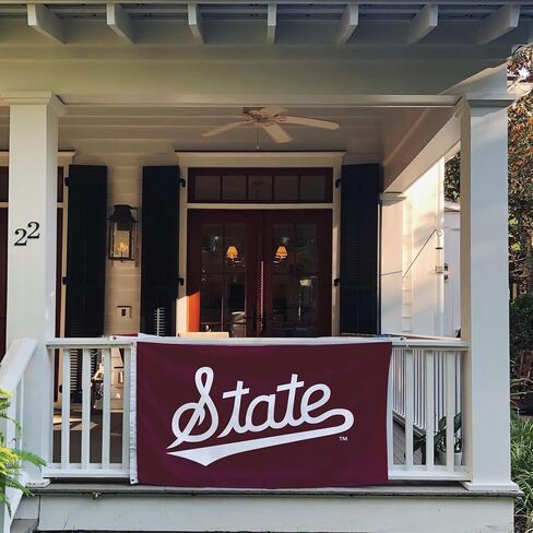 Desert Cactus Mississippi State University Flag Bulldogs MSU Flags Banners 100% Polyester Indoor Outdoor 3x5 Flag (Style Z) in Saudi Arabia