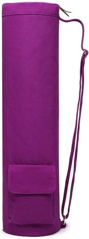 Yoga Mat Bag,Full-zip Exercise Yoga Mat Carrier Bag - Double Storage Pocket,Easy Access Zipper, Adjustable Shoulder Strap and Handle,Fits Most Mats in Saudi Arabia